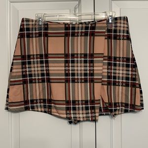 Plaid skort
